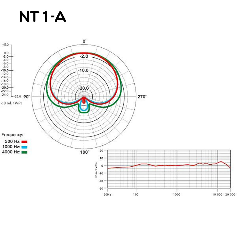 NT1-A(周波数特性と指向特性)